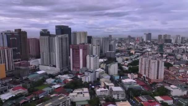 Dachy Kolorowe Manila Góry Phillipines — Wideo stockowe