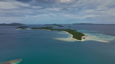 Palawan Luxury Islands With White Beaches, Aerial View, Philippines