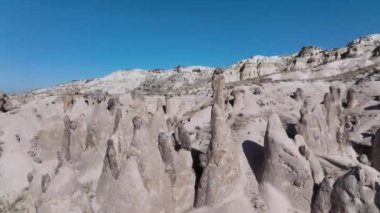 Unique Rocks In Goreme National Park, Turkey Aerial