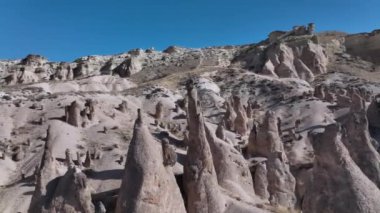 Unique Rocks In Goreme National Park, Turkey Aerial