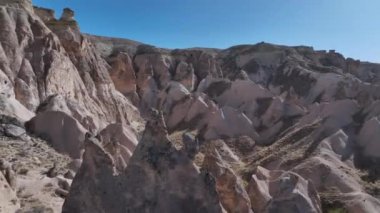 Unique Rocks In Goreme National Park, Turkey Aerial