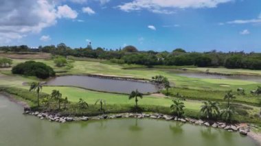 Golf Club In Bel Ombre, Mauritius Aerial Coast