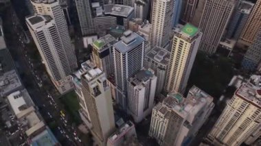 High-Rise Buildings In The Makati Business District In Manila, Philippines Aerial