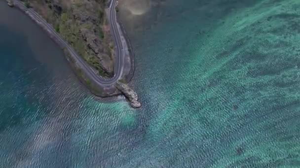 Baie Cap Maconde View Point Αξιοθέατα Μαυρίκιος Αεροφωτογραφία — Αρχείο Βίντεο