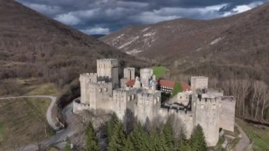 Monastery Of Manasia In Despotovac, Serbia, Aerial View