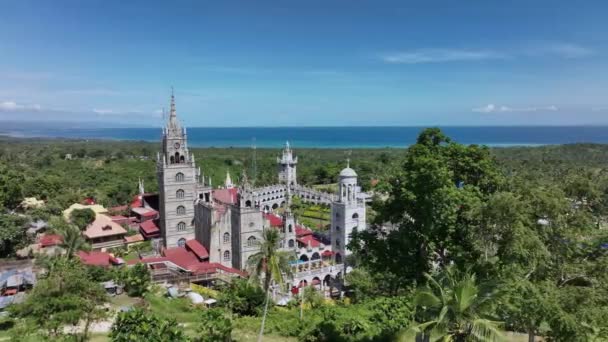 Simala Monastery Shrine Cebu Island Philippines Aerial View — Stock Video