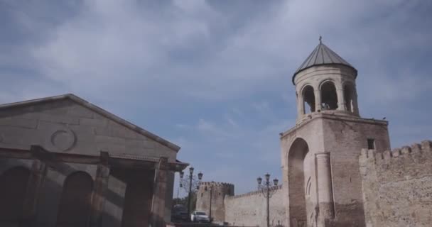 Svetitskhoveli Katedralen Mitt Mtscheta Georgien — Stockvideo