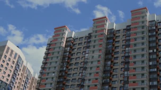住宅高层楼宇的现代面积 — 图库视频影像
