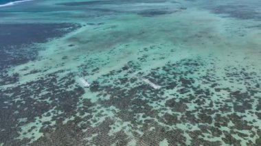 Le Morne Brabant, Mauritius, Hava Manzaralı Gezici Uçak Uçuşu