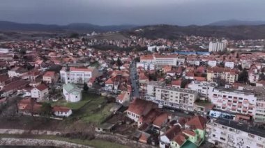 Knjazevac Şehir Merkezi Panoraması, Hava Manzarası, Sırbistan