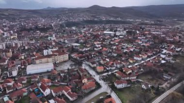 Knjazevac Şehir Merkezi Panoraması, Hava Manzarası, Sırbistan