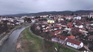Knjazevac Şehir Merkezi Panoraması, Hava Manzarası, Sırbistan