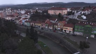 Knjazevac Şehir Merkezi Panoraması, Hava Manzarası, Sırbistan