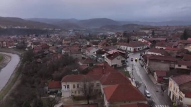 Knjazevac Şehir Merkezi Panoraması, Hava Manzarası, Sırbistan