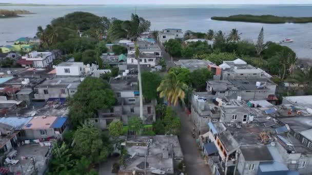 Favelas Locali Mauritius Vista Aerea — Video Stock
