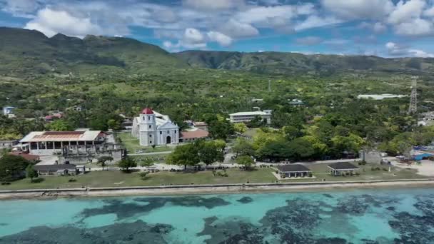 Cebu Filipinler Deki Oslob Adası Nın Renkli Panoraması — Stok video