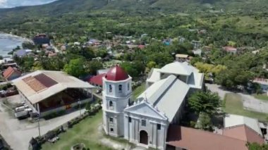 Cebu, Filipinler 'deki Oslob Adası' nın Renkli Panoraması