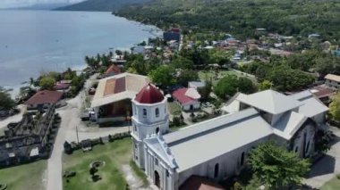 Cebu, Filipinler 'deki Oslob Adası' nın Renkli Panoraması