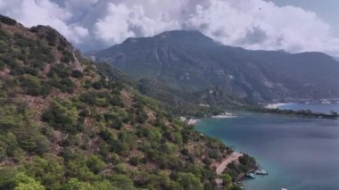 Türkiye 'deki Oludeniz Gölünün Manzaraları, Hava Görünümü