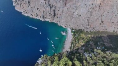 Fethiye 'deki Kelebek Vadisi Plajı, Hava Manzarası