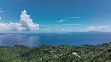 Cebu Adası 'nda Bulutlu Atmosferik Manzaralar, Hava Görünümü
