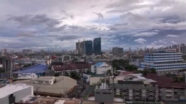 Manila 'nın farklı bölgelerinin panoraması Yukarıdan, Filipinler