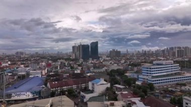 Manila 'nın farklı bölgelerinin panoraması Yukarıdan, Filipinler