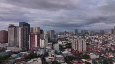 Manila 'nın farklı bölgelerinin panoraması Yukarıdan, Filipinler