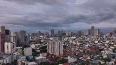 Manila 'nın farklı bölgelerinin panoraması Yukarıdan, Filipinler
