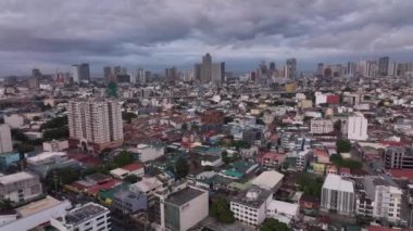 Manila 'nın farklı bölgelerinin panoraması Yukarıdan, Filipinler