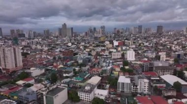 Manila 'nın farklı bölgelerinin panoraması Yukarıdan, Filipinler