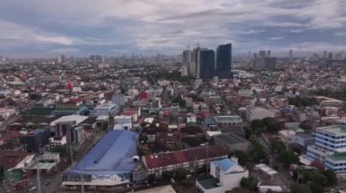 Manila 'nın farklı bölgelerinin panoraması Yukarıdan, Filipinler