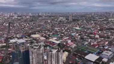 Manila 'nın farklı bölgelerinin panoraması Yukarıdan, Filipinler