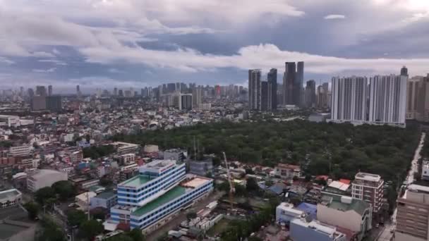 マニラの異なる地域のパノラマ上から フィリピン — ストック動画