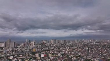 Manila 'nın farklı bölgelerinin panoraması Yukarıdan, Filipinler