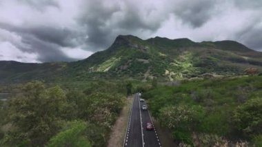 Mauritius 'un Tropikleri Arasındaki Otoyol, Hava Görüntüsü