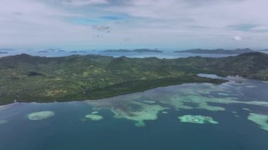 Palawan 'ın Vahşi Filipin Adaları' nın Manzaraları, Hava Manzarası