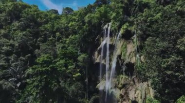 Cebu Adası 'nın Ormanları Arasındaki Tumalog Şelalesi, Hava Görünümü