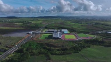 Mauritius 'taki spor kompleksi ve stadyumları, hava manzarası