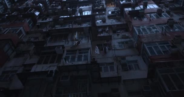 Berömd Autentisk Monsterbyggnad Hongkong Boende Asien — Stockvideo