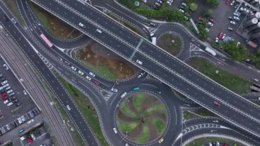 Mauritius hava sahasındaki kavşağın yukarıdan aşağı görüntüsü.