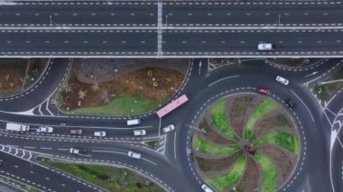 Mauritius hava sahasındaki kavşağın yukarıdan aşağı görüntüsü.