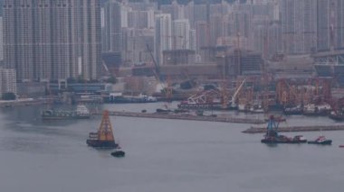 Hong Kong Limanı Teknik Mavnalar ve Römorkörler