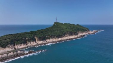 Tayvan 'daki Yehliu Geopark Burnu, Hava Görüntüsü