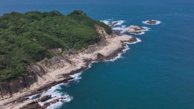 Tayvan 'daki Yehliu Geopark Burnu, Hava Görüntüsü
