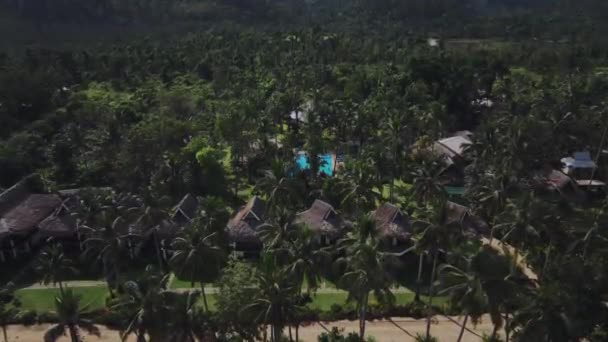 Luxury Hotel Tropics Palawan Island Φιλιππίνες Αεροφωτογραφία — Αρχείο Βίντεο