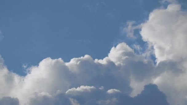 Zeitraffer Der Wolken Blauen Himmel Nahaufnahme — Stockvideo