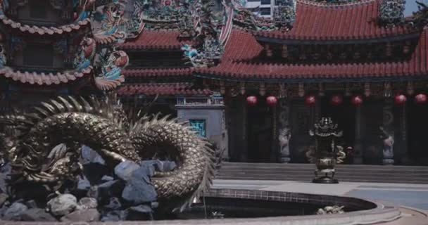 Zewnątrz Świątyni Taoistów Taoyuan Tajwan — Wideo stockowe