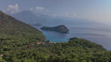 Türkiye 'deki Eşsiz Oludeniz Körfezi' nin Manzaraları, Hava Görünümü