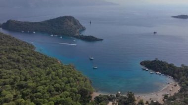 Türkiye 'deki Eşsiz Oludeniz Körfezi' nin Manzaraları, Hava Görünümü